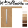 リクシル 室内引戸 ラシッサUD アウトセット方式  片引戸 自閉機能 フリーストップ 不燃面材 HHC ノンケーシング枠/化粧縁 採光タイプ 2020/2220/2620 DIY 2枚目
