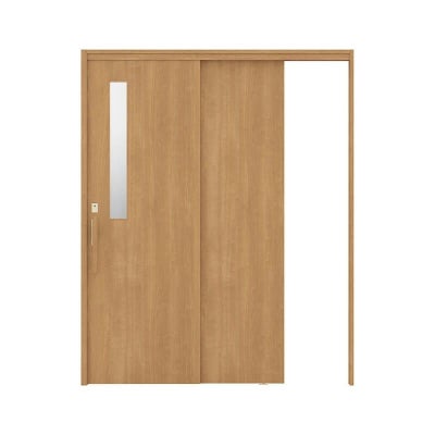 リクシル 室内引戸 ラシッサUD 上吊連動方式  片引戸2枚建 Wソフトモーション 木質面材 HHA ケーシング付枠 採光タイプ 1620 W1644mm×H2023mm LIXIL DIY