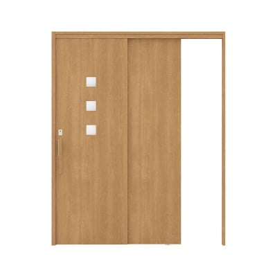 リクシル 室内引戸 ラシッサUD 上吊連動方式  片引戸2枚建 Wソフトモーション 木質面材 HHD ケーシング付枠 採光タイプ 1620 W1644mm×H2023mm LIXIL DIY