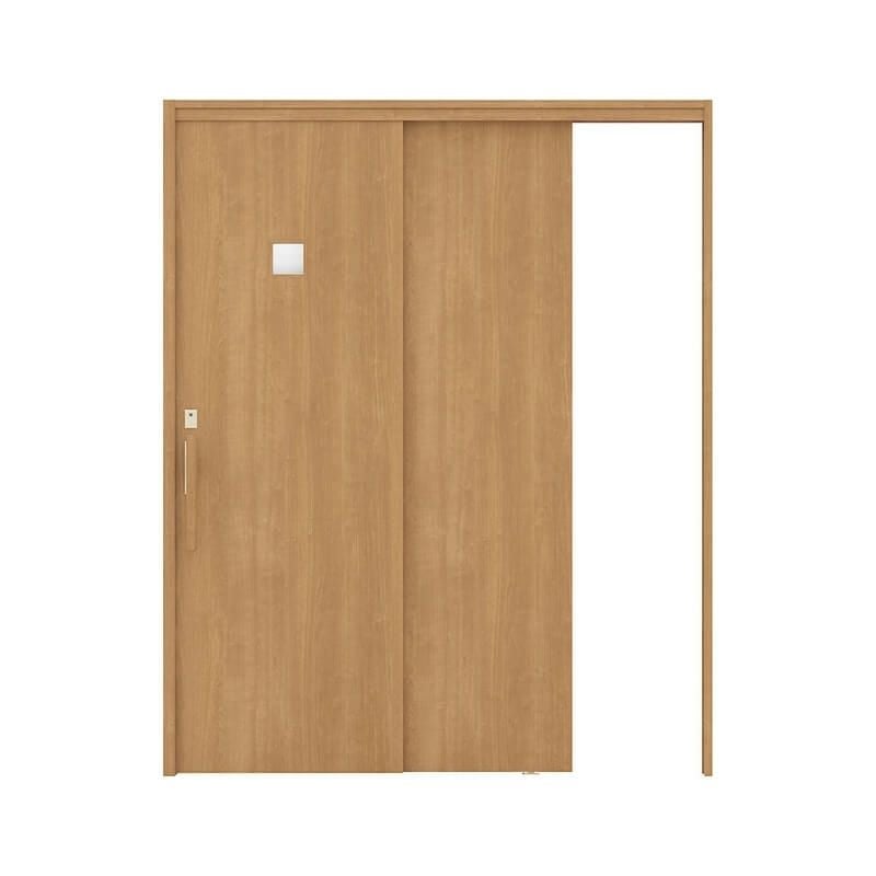 リクシル 室内引戸 ラシッサUD 上吊連動方式  片引戸2枚建 Wソフトモーション 木質面材 HHF ケーシング付枠 採光タイプ 1620 W1644mm×H2023mm LIXIL DIY