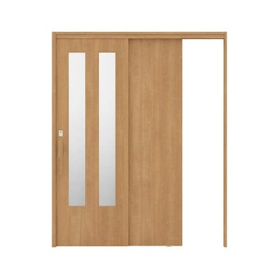 リクシル 室内引戸 ラシッサUD 上吊連動方式  片引戸2枚建 Wソフトモーション 木質面材 HHG ケーシング付枠 採光タイプ 1620 W1644mm×H2023mm LIXIL DIY