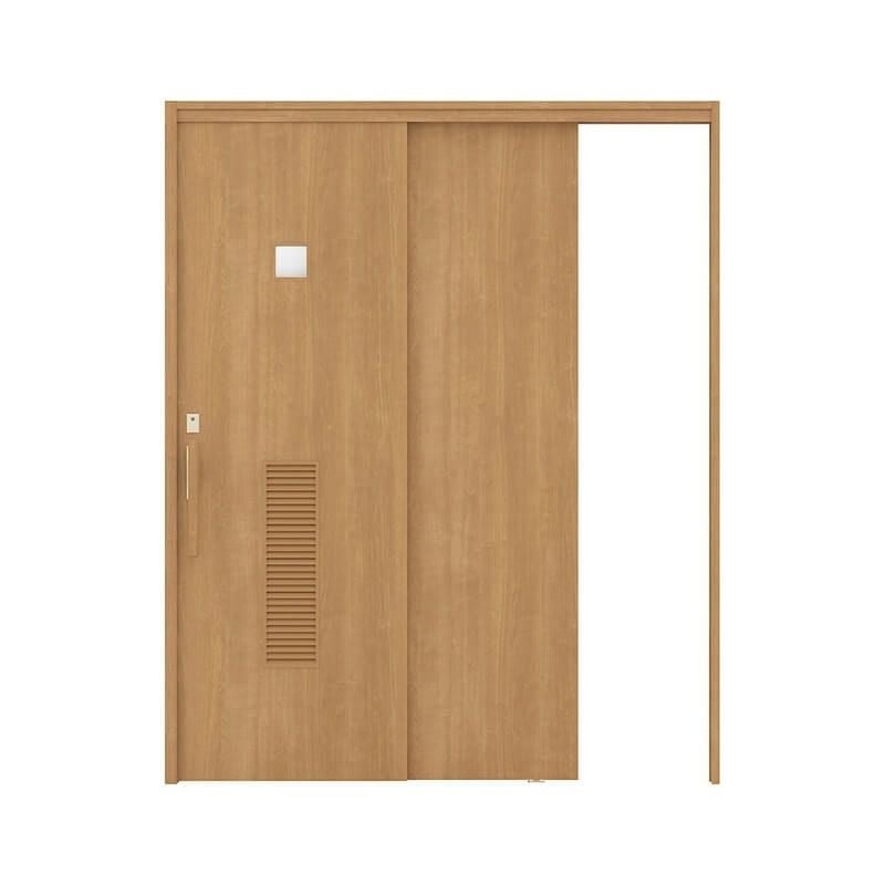 リクシル 室内引戸 ラシッサUD 上吊連動方式  片引戸2枚建 Wソフトモーション 木質面材 HYG ケーシング付枠 洗面タイプ 1620 W1644mm×H2023mm LIXIL DIY