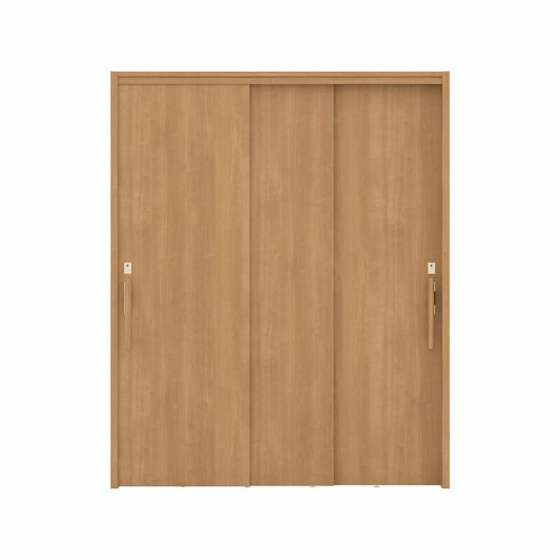 リクシル 室内引戸 ラシッサUD 上吊連動方式  引違い戸3枚建 Wソフトモーション 木質面材 HAA ノンケーシング枠 パネルタイプ 1620 W1644mm×H2023mm LIXIL DIY