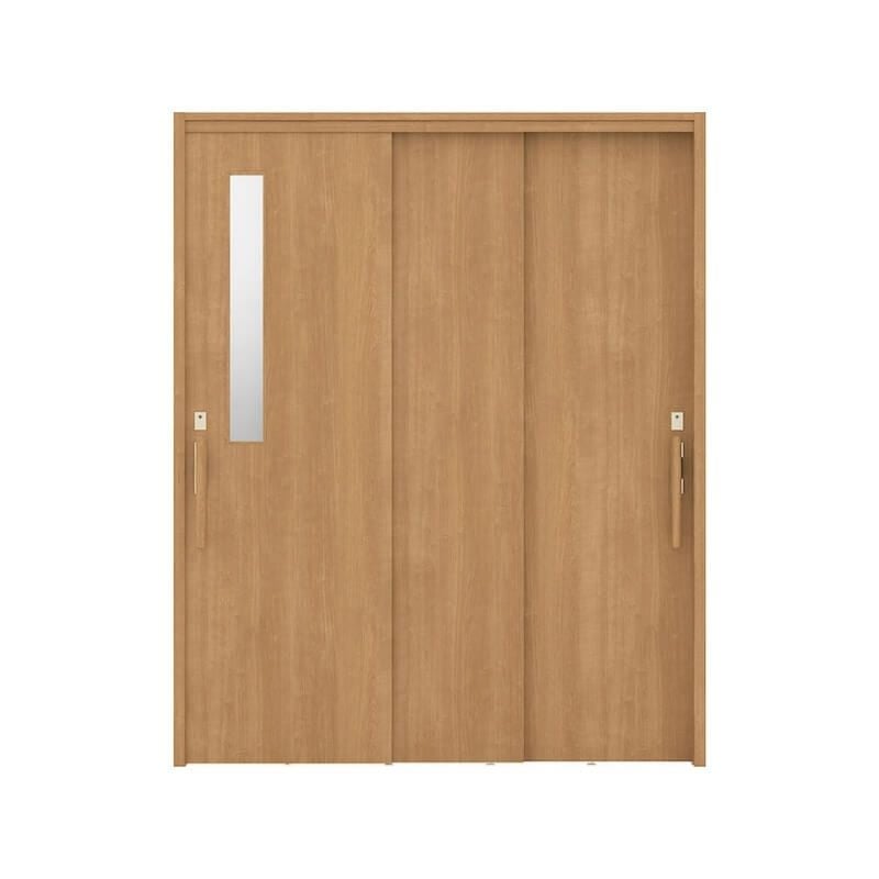 リクシル 室内引戸 ラシッサUD 上吊連動方式  引違い戸3枚建 Wソフトモーション 木質面材 HHA ノンケーシング枠 採光タイプ 1620 W1644mm×H2023mm LIXIL DIY