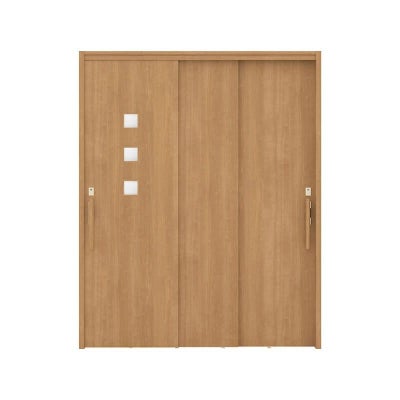 リクシル 室内引戸 ラシッサUD 上吊連動方式  引違い戸3枚建 Wソフトモーション 木質面材 HHD ノンケーシング枠 採光タイプ 1620 W1644mm×H2023mm LIXIL DIY