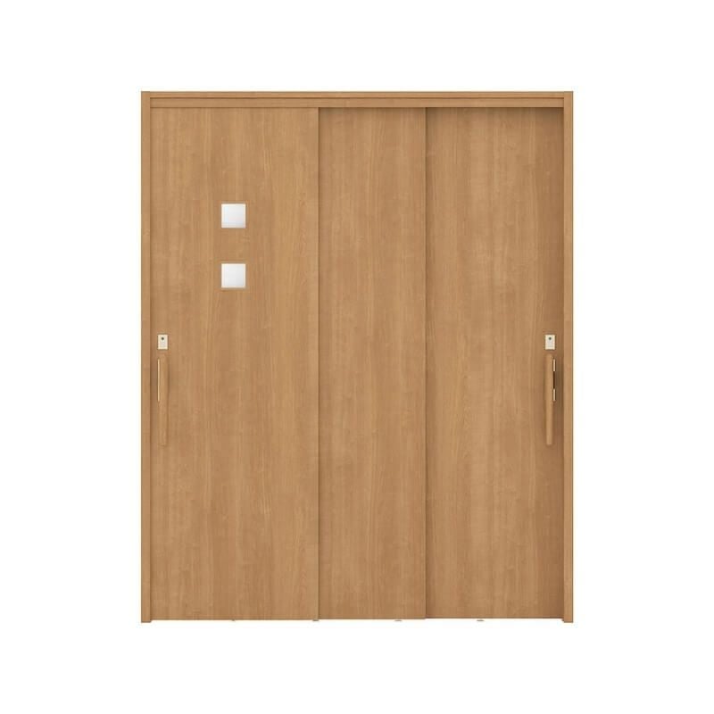 リクシル 室内引戸 ラシッサUD 上吊連動方式  引違い戸3枚建 Wソフトモーション 木質面材 HHE ノンケーシング枠 採光タイプ 1620 W1644mm×H2023mm LIXIL DIY