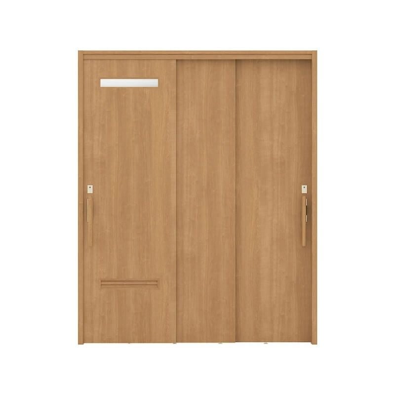 リクシル 室内引戸 ラシッサUD 上吊連動方式  引違い戸3枚建 Wソフトモーション 木質面材 HYE ノンケーシング枠 洗面タイプ 1620 W1644mm×H2023mm LIXIL DIY