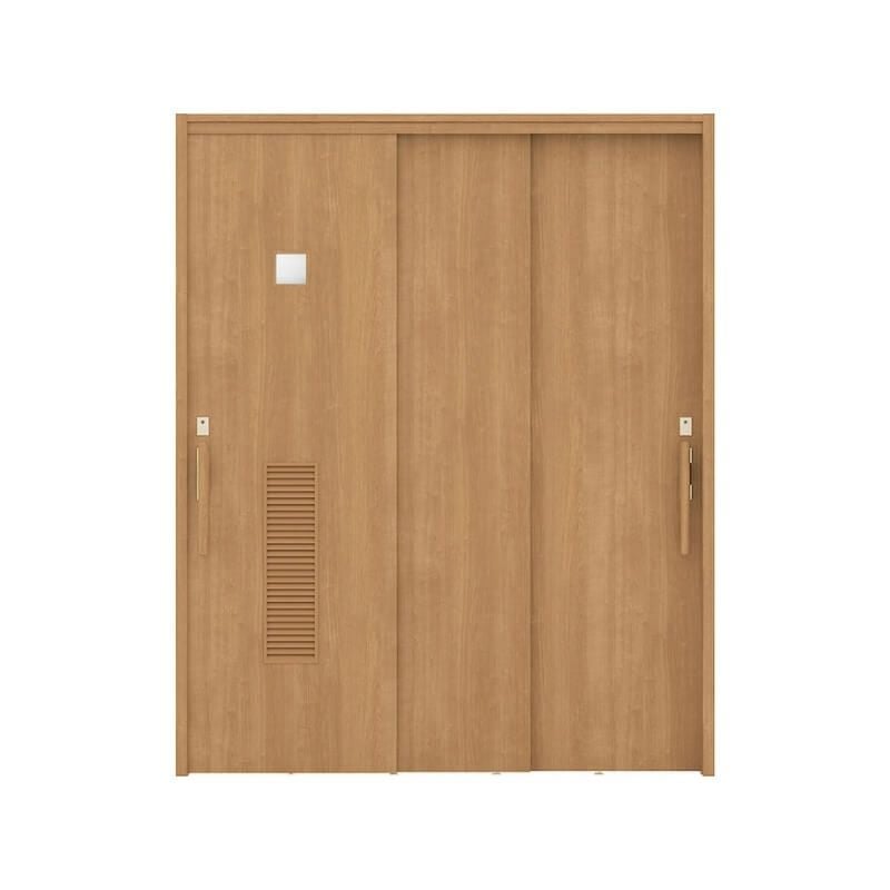 リクシル 室内引戸 ラシッサUD 上吊連動方式  引違い戸3枚建 Wソフトモーション 木質面材 HYG ノンケーシング枠 洗面タイプ 1620 W1644mm×H2023mm LIXIL DIY