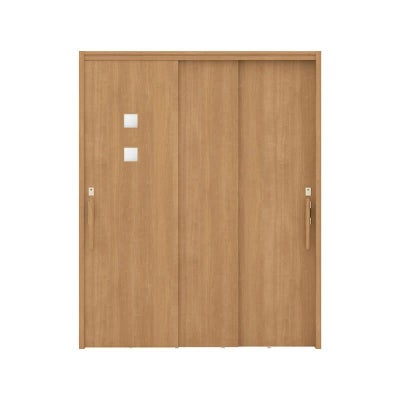 リクシル 室内引戸 ラシッサUD 上吊連動方式  引違い戸3枚建 Wソフトモーション 木質面材 HHE ケーシング付枠 採光タイプ 1620 W1644mm×H2023mm LIXIL DIY