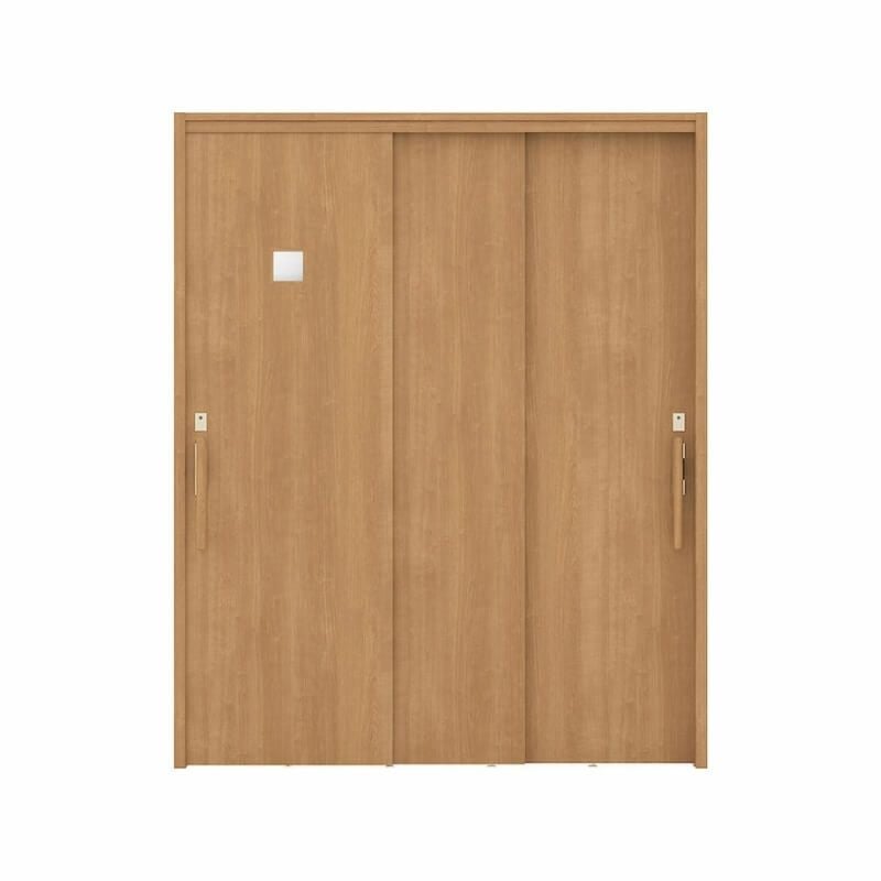 リクシル 室内引戸 ラシッサUD 上吊連動方式  引違い戸3枚建 Wソフトモーション 木質面材 HHF ケーシング付枠 採光タイプ 1620 W1644mm×H2023mm LIXIL DIY