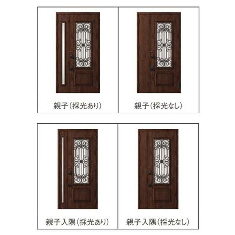玄関ドア 断熱k2/k4仕様 ジエスタ２ 親子 採光/入隅 C93型 エントリーシステム/FamiLock対応玄関ドア リクシル LIXIL トステム TOSTEM 住宅 ドア 玄関サッシ アルミサッシ 交換 リフォーム DIY 2枚目