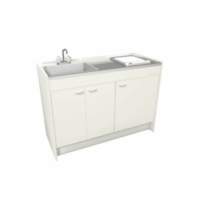 LIXIL ミニキッチン ハーフユニット 扉タイプ 間口90cm(900mm) IHヒーター200V DMK09HEW(B/E)(1/2)F200(R/L) コンパクトキッチン 流し台 リフォーム