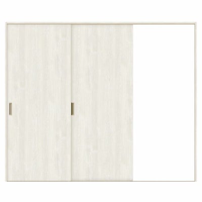 オーダーサイズ リクシル ラシッサＳ 室内引戸 Vレール方式 片引戸2枚建 ASKD-LAA ノンケーシング枠 W1334(1748)～2954㎜×Ｈ628(1728)～2425㎜