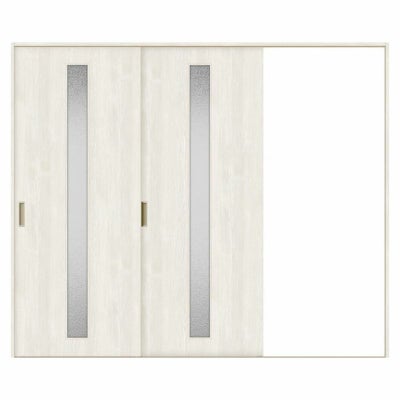 オーダーサイズ リクシル ラシッサＳ 室内引戸 Vレール方式 片引戸2枚建 ASKD-LGA ノンケーシング枠 W1748～2954㎜×Ｈ1728～2425㎜