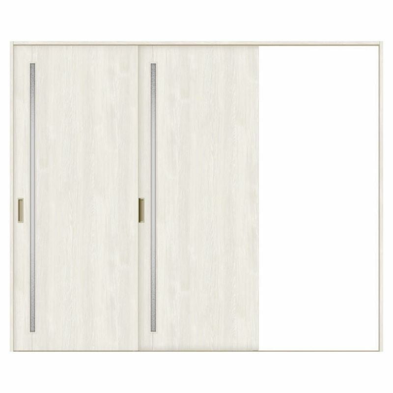 オーダーサイズ リクシル ラシッサＳ 室内引戸 Vレール方式 片引戸2枚建 ASKD-LGC ノンケーシング枠 W1748～2954㎜×Ｈ1728～2425㎜