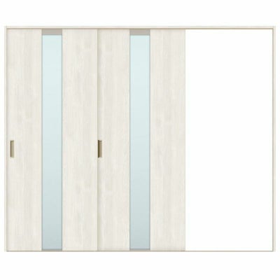 オーダーサイズ リクシル ラシッサＳ 室内引戸 Vレール方式 片引戸2枚建 ASKD-LGM ノンケーシング枠  W1748～2954㎜×Ｈ1728～2425㎜