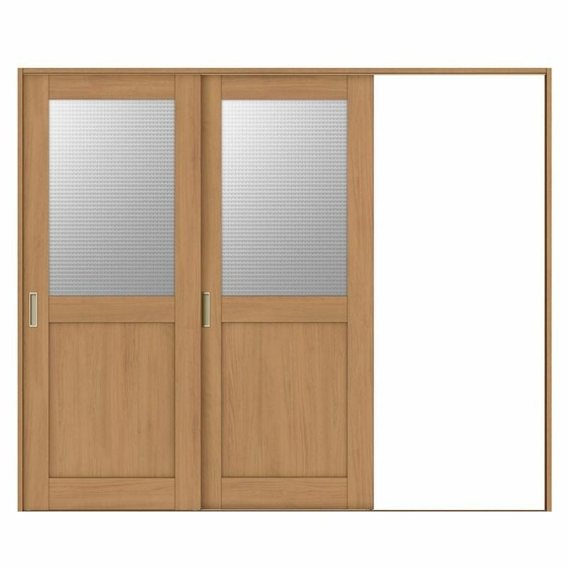 オーダーサイズ リクシル ラシッサＳ 室内引戸 Vレール方式 片引戸2枚建 ASKD-LGH ケーシング付枠 W1748～2954㎜×Ｈ1728～2425㎜