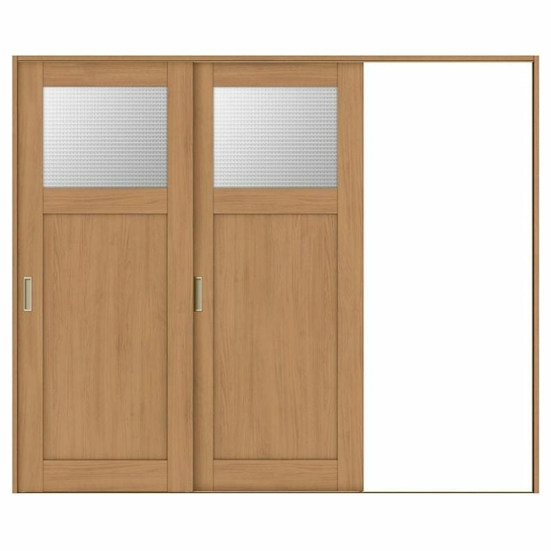 オーダーサイズ リクシル ラシッサＳ 室内引戸 Vレール方式 片引戸2枚建 ASKD-LGJ ケーシング付枠 W1748～2954㎜×Ｈ1728～2425㎜