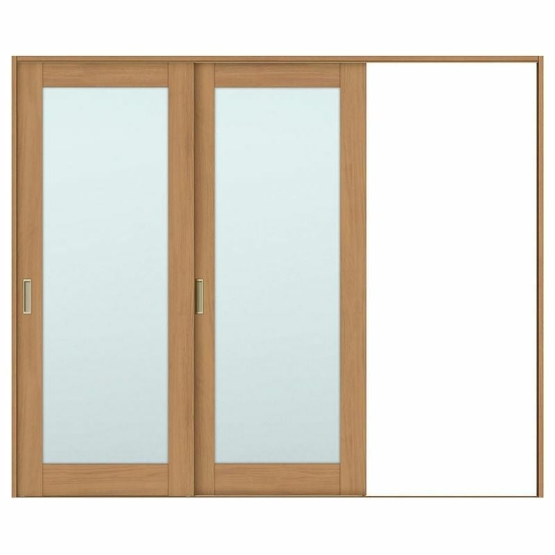 オーダーサイズ リクシル ラシッサＳ 室内引戸 Vレール方式 片引戸2枚建 ASKD-LGK ケーシング付枠 W1748～2954㎜×Ｈ1728～2425㎜