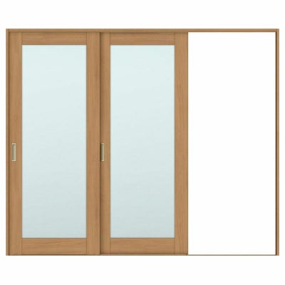 オーダーサイズ リクシル ラシッサＳ 室内引戸 Vレール方式 片引戸2枚建 ASKD-LGK ケーシング付枠 W1748～2954㎜×Ｈ1728～2425㎜