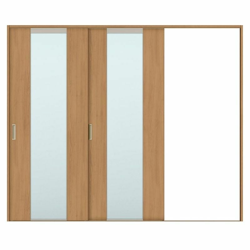 オーダーサイズ リクシル ラシッサＳ 室内引戸 Vレール方式 片引戸2枚建 ASKD-LGN ケーシング付枠 W1748～2954㎜×Ｈ1728～2425㎜