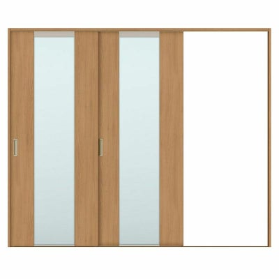 オーダーサイズ リクシル ラシッサＳ 室内引戸 Vレール方式 片引戸2枚建 ASKD-LGN ケーシング付枠 W1748～2954㎜×Ｈ1728～2425㎜