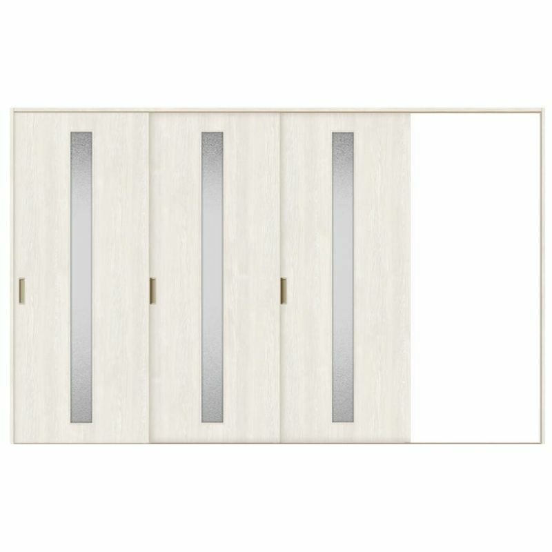 オーダーサイズ リクシル ラシッサＳ 室内引戸 Vレール方式 片引戸3枚建 ASKT-LGA ノンケーシング枠 W2308～3916㎜×Ｈ1728～2425㎜