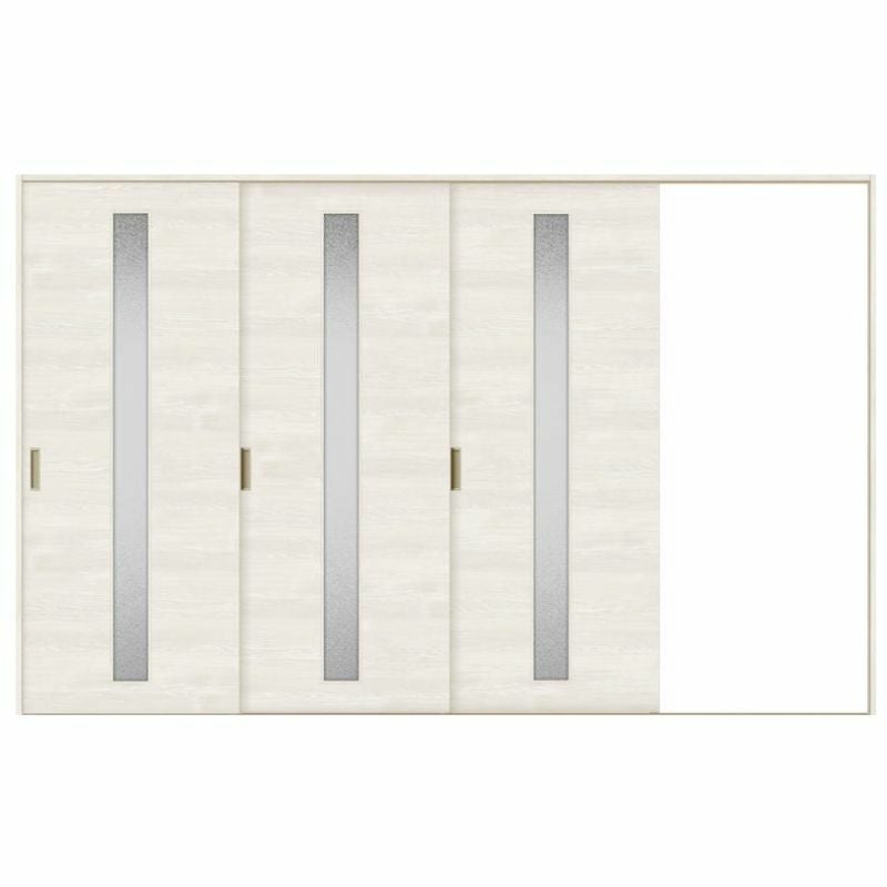 オーダーサイズ リクシル ラシッサＳ 室内引戸 Vレール方式 片引戸3枚建 ASKT-LGB ノンケーシング枠  W2308～3916㎜×Ｈ1728～2425㎜