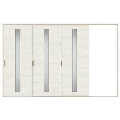 オーダーサイズ リクシル ラシッサＳ 室内引戸 Vレール方式 片引戸3枚建 ASKT-LGB ノンケーシング枠  W2308～3916㎜×Ｈ1728～2425㎜