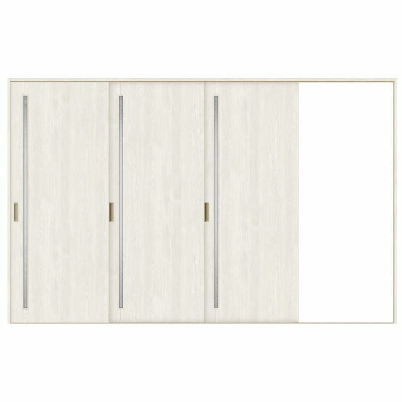 オーダーサイズ リクシル ラシッサＳ 室内引戸 Vレール方式 片引戸3枚建 ASKT-LGC ノンケーシング枠 W2308～3916㎜×Ｈ1728～2425㎜