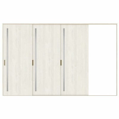 オーダーサイズ リクシル ラシッサＳ 室内引戸 Vレール方式 片引戸3枚建 ASKT-LGC ノンケーシング枠 W2308～3916㎜×Ｈ1728～2425㎜