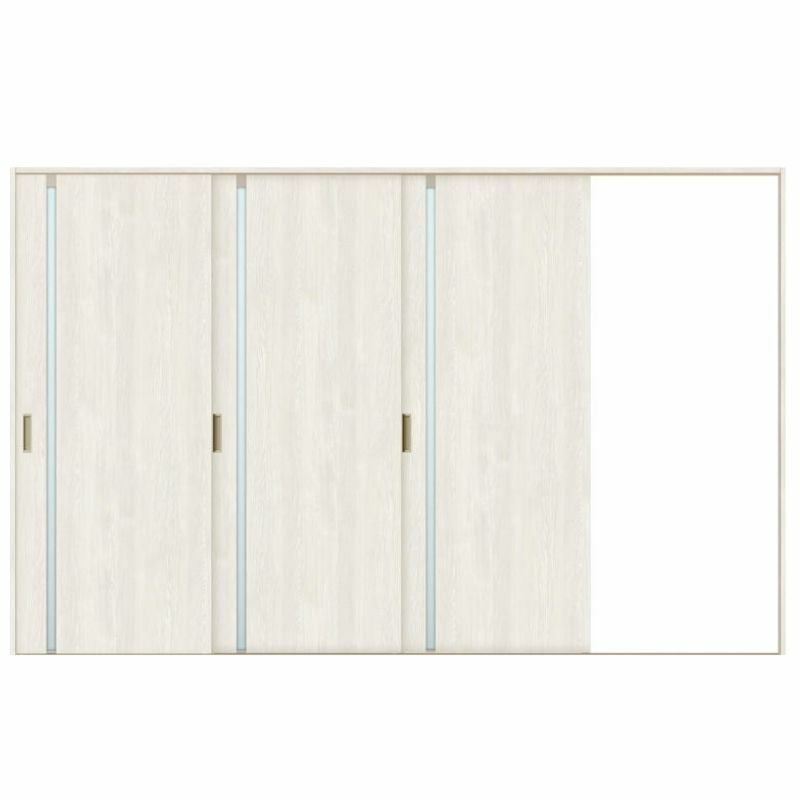 オーダーサイズ リクシル ラシッサＳ 室内引戸 Vレール方式 片引戸3枚建 ASKT-LGL ノンケーシング枠 W2308～3916㎜×Ｈ1728～2425㎜