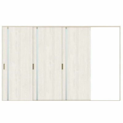 オーダーサイズ リクシル ラシッサＳ 室内引戸 Vレール方式 片引戸3枚建 ASKT-LGL ノンケーシング枠 W2308～3916㎜×Ｈ1728～2425㎜