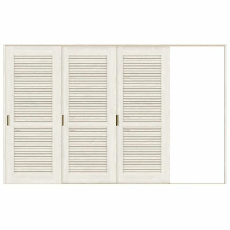 オーダーサイズ リクシル ラシッサＳ 通風タイプ 室内引戸 Vレール方式 片引戸3枚建 ASKT-LTA ノンケーシング枠 W2308～3916㎜×Ｈ1728～2425㎜