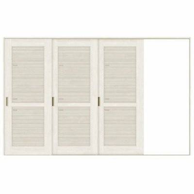 オーダーサイズ リクシル ラシッサＳ 通風タイプ 室内引戸 Vレール方式 片引戸3枚建 ASKT-LTA ノンケーシング枠 W2308～3916㎜×Ｈ1728～2425㎜