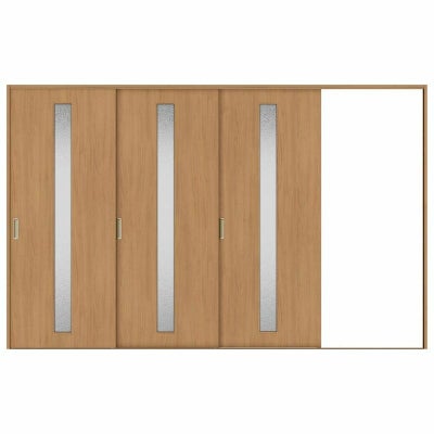 オーダーサイズ リクシル ラシッサＳ 室内引戸 Vレール方式 片引戸3枚建 ASKT-LGA ケーシング付枠 W2308～3916㎜×Ｈ1728～2425㎜