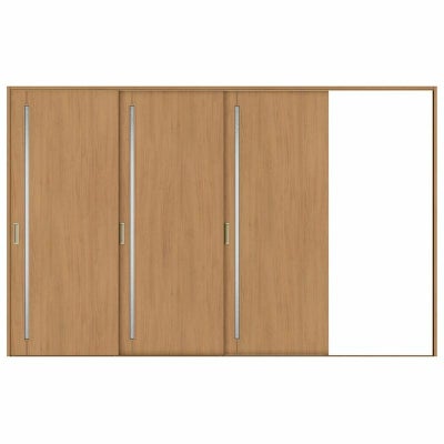 オーダーサイズ リクシル ラシッサＳ 室内引戸 Vレール方式 片引戸3枚建 ASKT-LGC ケーシング付枠 W2308～3916㎜×Ｈ1728～2425㎜