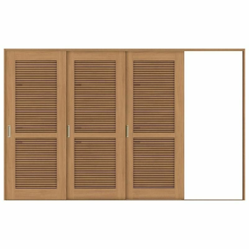 オーダーサイズ リクシル ラシッサＳ 通風タイプ 室内引戸 Vレール方式 片引戸3枚建 ASKT-LTA ケーシング付枠 W2308～3916㎜×Ｈ1728～2425㎜