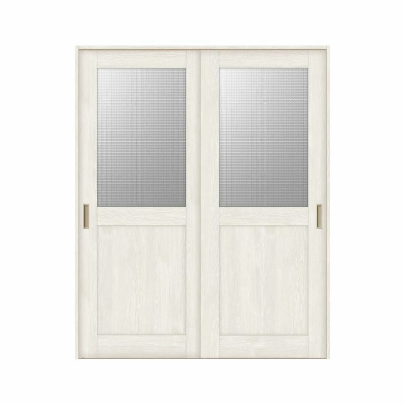 オーダーサイズ リクシル ラシッサＳ 室内引戸 Vレール方式 引違い戸2枚建 ASHH-LGH ノンケーシング枠 W1188～1992㎜×Ｈ1728～2425㎜