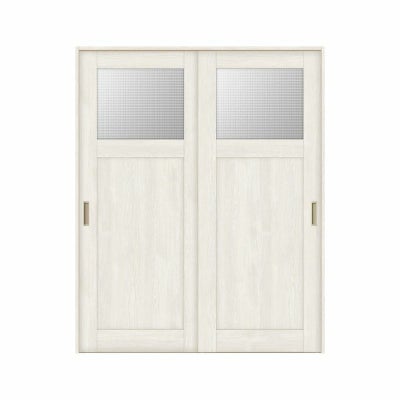 オーダーサイズ リクシル ラシッサＳ 室内引戸 Vレール方式 引違い戸2枚建 ASHH-LGJ ノンケーシング枠 W1188～1992㎜×Ｈ1728～2425㎜