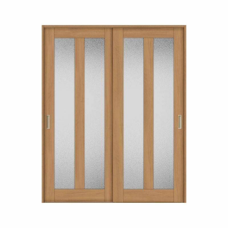 オーダーサイズ リクシル ラシッサＳ 室内引戸 Vレール方式 引違い戸2枚建 ASHH-LGG ケーシング付枠 W1188～1992mm×Ｈ1728～2425mm