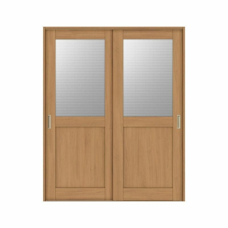 オーダーサイズ リクシル ラシッサＳ 室内引戸 Vレール方式 引違い戸2枚建 ASHH-LGH ケーシング付枠 W1188～1992mm×Ｈ1728～2425mm