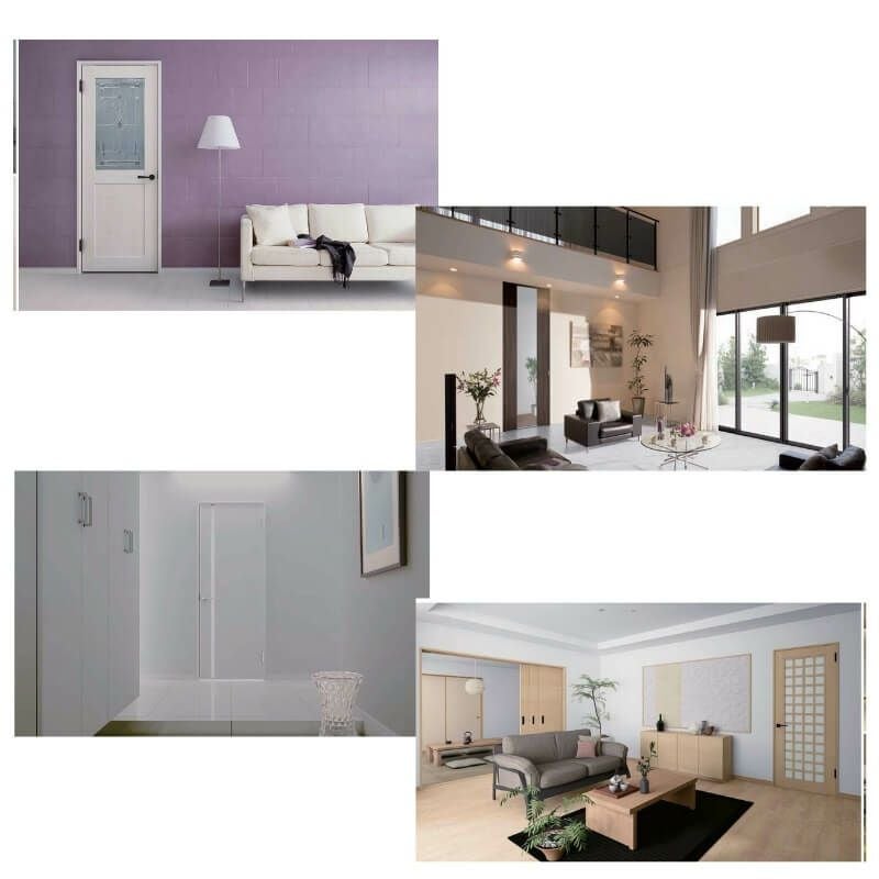 オーダーサイズ リクシル ラシッサＳ 室内引戸 Vレール方式 引違い戸3枚建 ASHT-LAG ノンケーシング枠 W1748～2954㎜×Ｈ1728～2425㎜ 11枚目