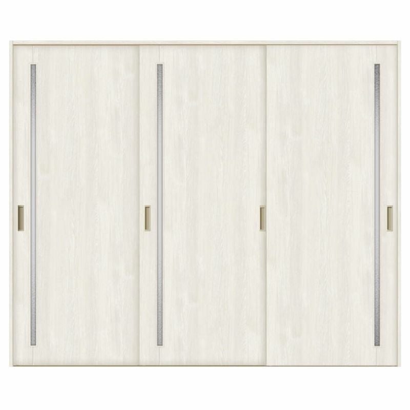 オーダーサイズ リクシル ラシッサＳ 室内引戸 Vレール方式 引違い戸3枚建 ASHT-LGC ノンケーシング枠 W1748～2954㎜×Ｈ1728～2425㎜