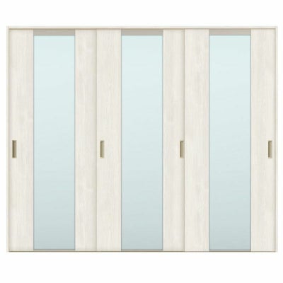 オーダーサイズ リクシル ラシッサＳ 室内引戸 Vレール方式 引違い戸3枚建 ASHT-LGN ノンケーシング枠 W1748～2954㎜×Ｈ1728～2425㎜