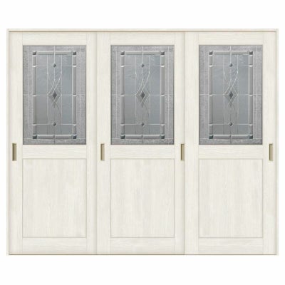 オーダーサイズ リクシル ラシッサＳ 室内引戸 Vレール方式 引違い戸3枚建 ASHT-LWB ノンケーシング枠 W1748～2954㎜×Ｈ1728～2425㎜