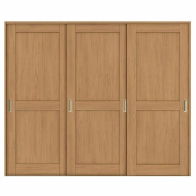 オーダーサイズ リクシル ラシッサＳ 室内引戸 Vレール方式 引違い戸3枚建 ASHT-LAH ケーシング付枠 W1748～2954㎜×Ｈ1728～2425㎜