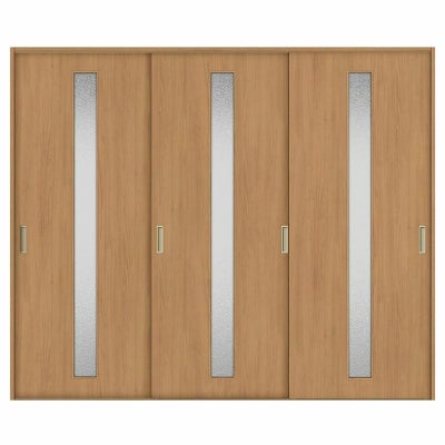 オーダーサイズ リクシル ラシッサＳ 室内引戸 Vレール方式 引違い戸3枚建 ASHT-LGA ケーシング付枠 W1748～2954㎜×Ｈ1728～2425㎜