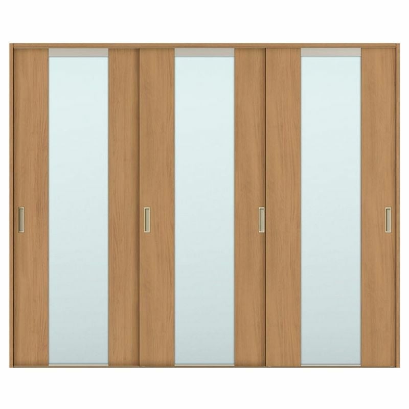 オーダーサイズ リクシル ラシッサＳ 室内引戸 Vレール方式 引違い戸3枚建 ASHT-LGN ケーシング付枠 W1748～2954㎜×Ｈ1728～2425㎜