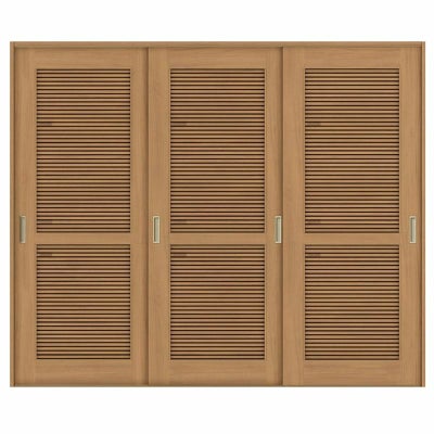 オーダーサイズ リクシル ラシッサＳ 通風タイプ 室内引戸 Vレール方式 引違い戸3枚建 ASHT-LTA ケーシング付枠 W1748～2954㎜×Ｈ1728～2425㎜